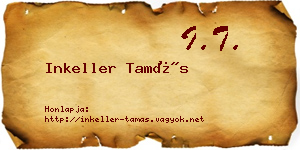 Inkeller Tamás névjegykártya